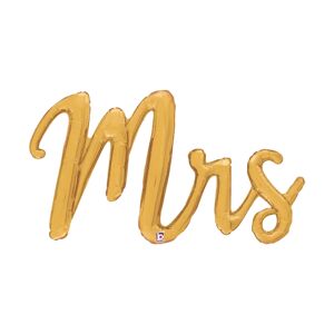 Grabo Ballon Mrs Script Or, Taille 112cm