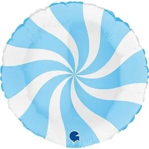 Grabo Ballon Aluminium Sucette Blanc et Bleu clair 46cm