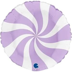 Grabo Ballon Aluminium Sucette Blanc et Violet 46cm