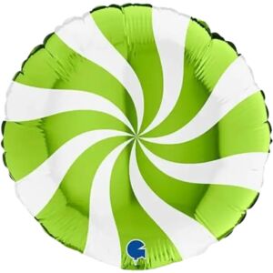 Grabo Ballon Aluminium Sucette Blanc et Vert 46cm