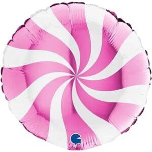 Grabo Ballon Aluminium Sucette Blanc et Rose 46cm