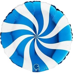 Grabo Ballon Aluminium Sucette Blanc et Bleu 46cm