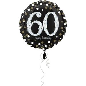 Amscan Ballon Anniversaire rond 60 ans argent