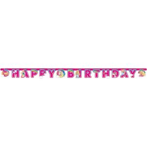 Amscan Guirlande en papier Happy Birthday Barbie