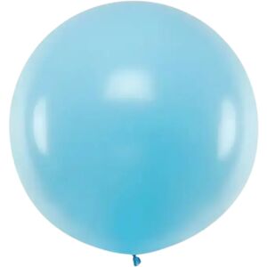 Party Deco Ballon Geant rond Bleu clair Pastel ø100cm