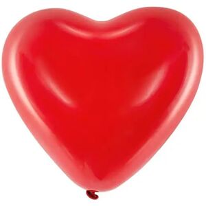 Party Deco Lot de 100 Ballons Coeur Rouge Pastel 25cm