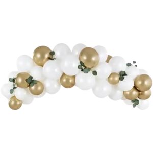 Party Deco Arche de ballons Or et Blanc