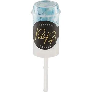 Party Deco Confettis push pop Bleu