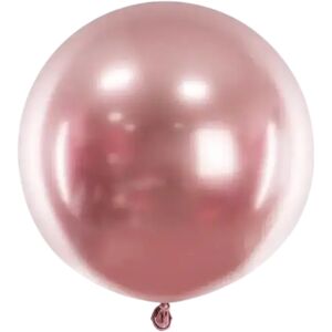 Party Deco Ballon Rond Or Rose Metallique ø60cm