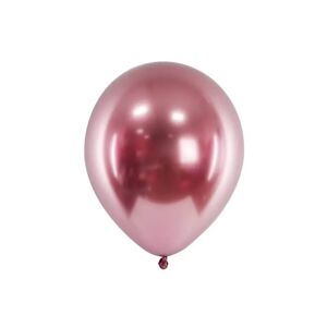 Party Deco 50 Ballons Metalliques Brillants Or Rose