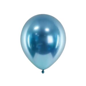 Party Deco 50 Ballons Metalliques Brillants Bleus