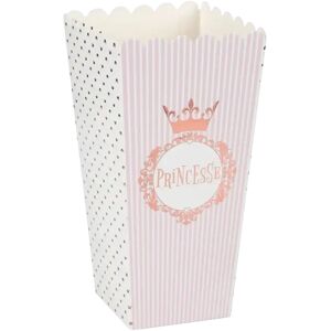 Santex Cornet en papier Princesse Or Rose (lot de 8)