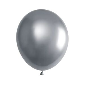 Santex Ballon de Baudruche Biodegradable Metallise Argent (Lot de 6)