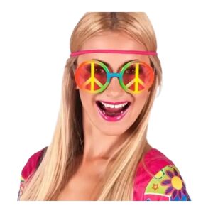 Boland Lunettes Hippie tricolore avec verres roses