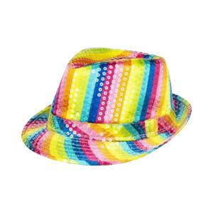 boland Chapeau Rayee Multicolore a Paillette