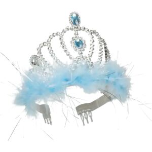 Boland Couronne de Princesse avec Plumes Bleues