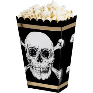 Boland Pot Popcorn Tete de mort (lot de 4)