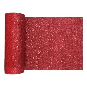 Santex Chemin de table ROUGE Paillete 5 metres