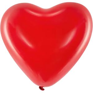 Party Deco Lot de 100 Ballons Coeur Rouge Pastel 30cm