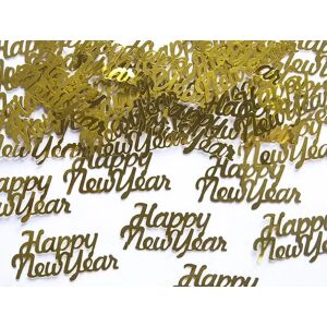 Party Deco Confettis HAPPY NEW YEAR - Or - 4x2cm (3g)