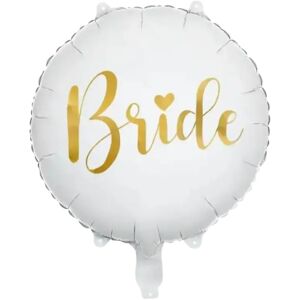 Party Deco Ballon en Aluminium - Bride Blanc - 45cm