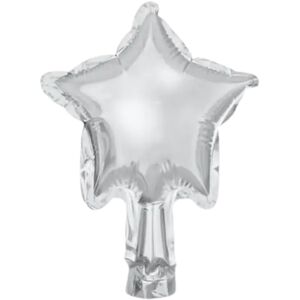 party deco Ballon Étoile - Mylar metallise - Argent - 12cm (lot de 25)