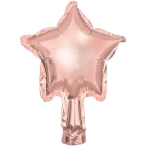 party deco Ballon Étoile - Mylar metallise - Or Rose - 12cm