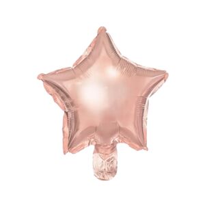 party deco Ballon Étoile - Mylar metallise - Or Rose - 25cm (lot de 25