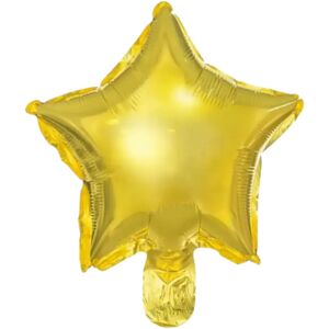 party deco Ballon Étoile - Mylar metallise - Or - 25cm (lot de 25)