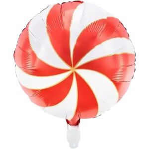 party deco Ballon Candy Metallise - Aluminium - Rouge - 35cm