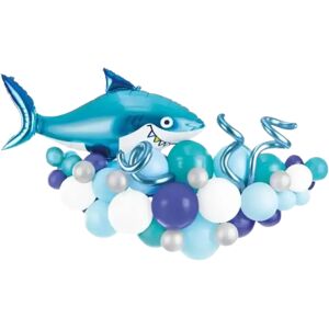 party deco Bouquet de Ballons Geant Requin - À CONSTRUIRE - 150x95cm