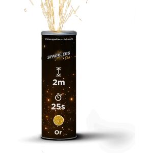 Sparklers Club Jets de scene 2 metres 25 secondes interieur Or