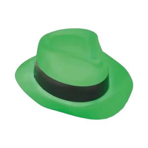 Chapeau Tribly style Mafieux fluo neon Vert