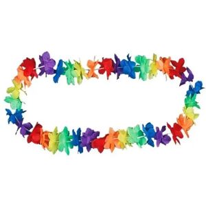 Collier Hawaïen a Fleurs Arc en Ciel