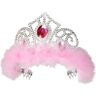 Boland Couronne de Princesse avec Plumes Roses