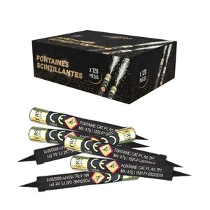 Sparklers Club Lot de 120 Fontaines Scintillantes - 60 secondes