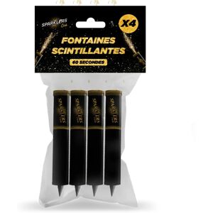 Sparklers Club Lot de 4 Fontaines Scintillantes - 60 secondes