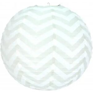 Party Pro Lanterne Japonaise chevrons gris 35cm