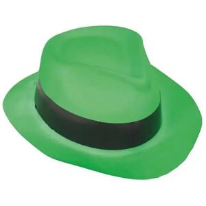 Chapeau Tribly style Mafieux fluo neon Vert