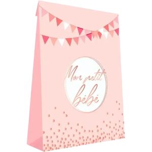 STC PRO Pochette Cadeau Rose Mon petit Bebe - lot de 6