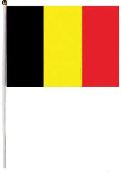 LINDER Drapeau Belgique 30x45cm avec baguette