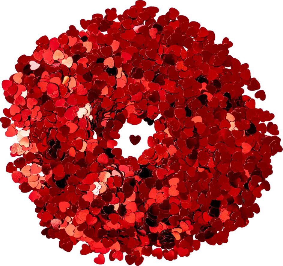 Party Deco Confettis coeur rouge - 30gr