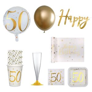 Santex Pack 50ans Or et Blanc - 20 personnes