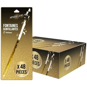 Sparklers Club Lot de 48 Fontaines Scintillantes XXL - 100 secondes