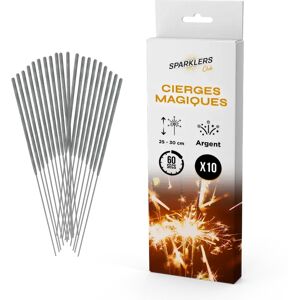 Tropic Cierges magiques pack de 10 (Moyen modele )