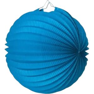 Party Pro Lampion boule de papier rond bleu 30cm