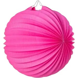 Party Pro Lampion boule de papier rond rose fuchsia 30cm