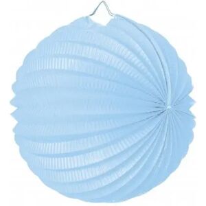 Party Pro Lampion boule de papier rond bleu tendre 20cm