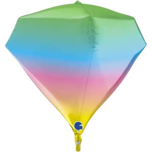 Grabo Ballon Helium Diamant Rainbow 4D 45cm