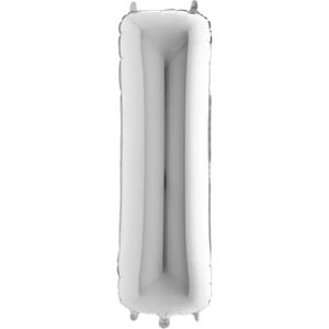 Grabo Ballon Aluminium lettre I Argent 102cm